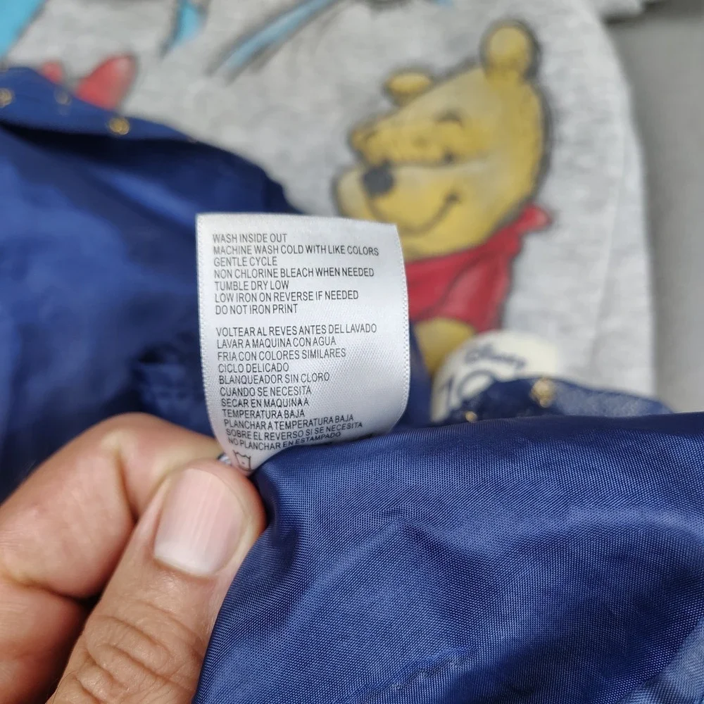 Disney 100 Years Hoodie Dress Girls 6 Blue Tulle Minnie Pooh Sulley Princess EC